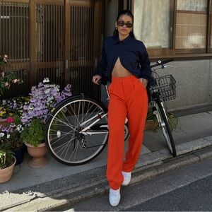 J. Crew Orange Trousers